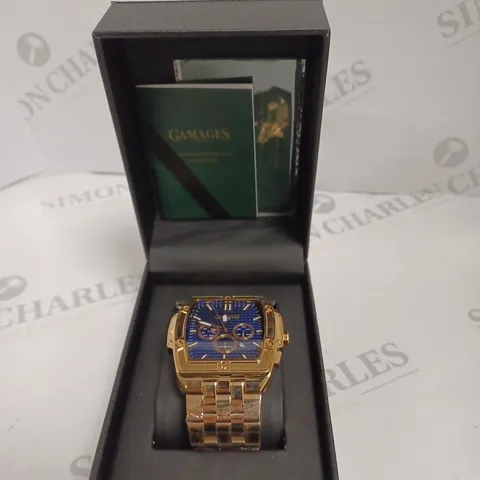 GAMAGES LONDON MAGNITUDE ROSE WATCH - AUTOMATIC