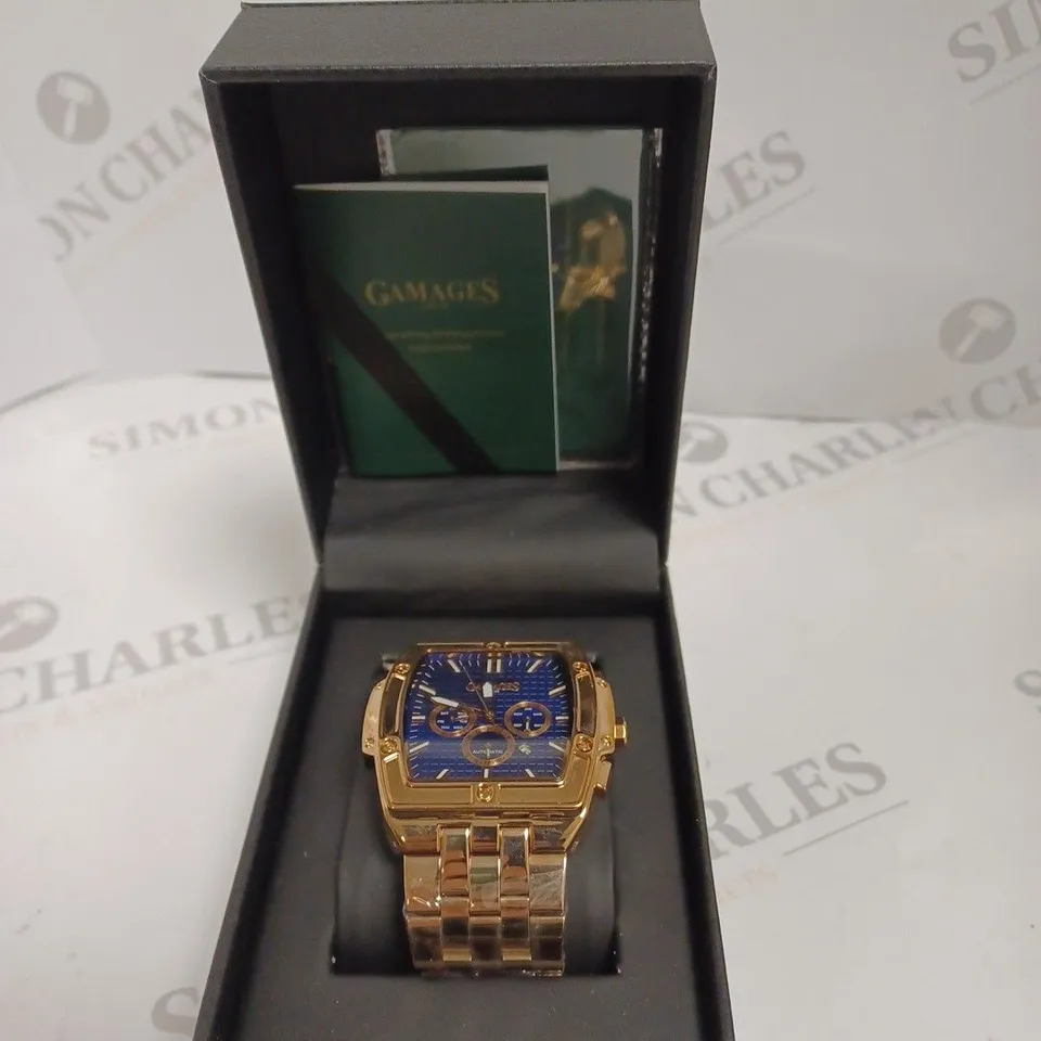 GAMAGES LONDON MAGNITUDE ROSE WATCH - AUTOMATIC