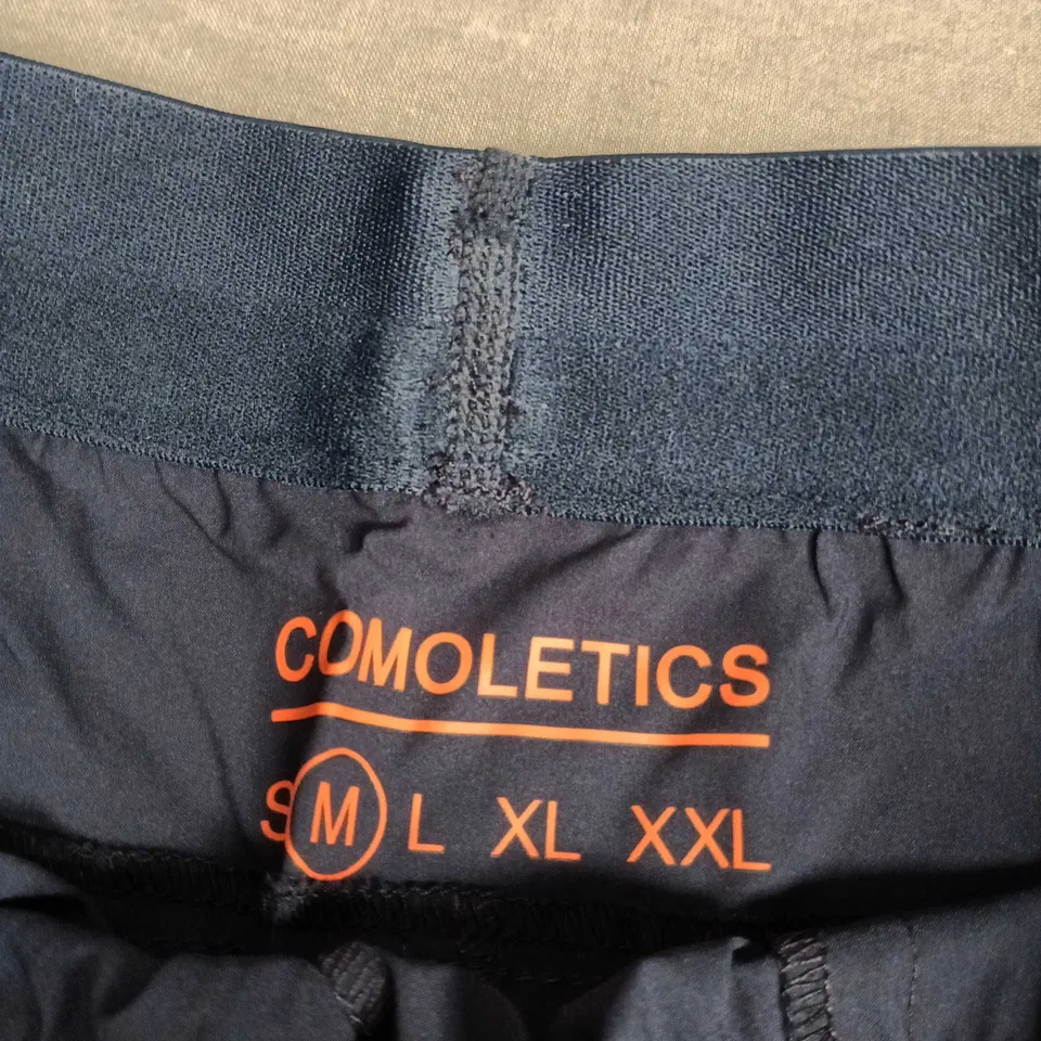 COMOLECTICS NAVY GYM SHORTS – SIZE M