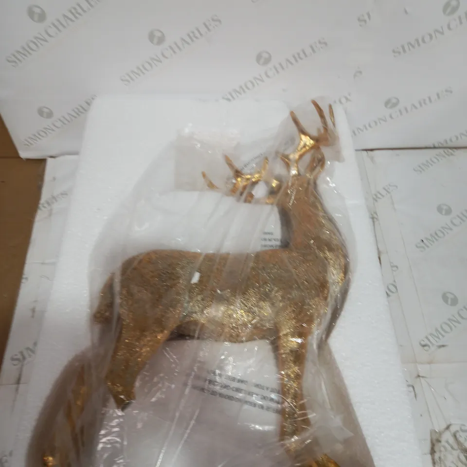 ALISON CORK STANDING DECORATIVE GOLD STAG