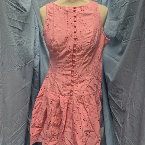 NOBODY'S CHILD CLAUDIA MINI DRESS IN PINK SIZE UK 8