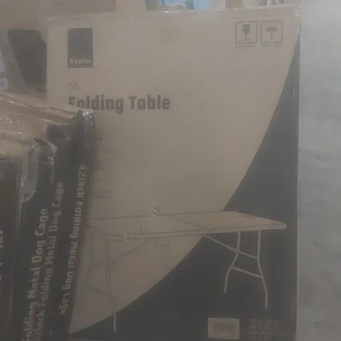 BOXED KEPLIN 6FT FOLDING TABLE