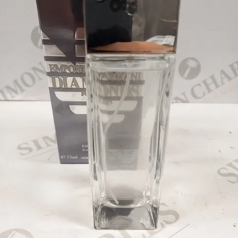 BOXED EMPORIO ARMANI DIAMONDS FOR MEN EAU DE TOILETTE SPRAY 75ML