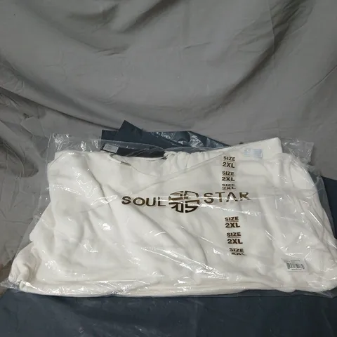 SOUL STAR XXL WHITE HOODIE BAGGED