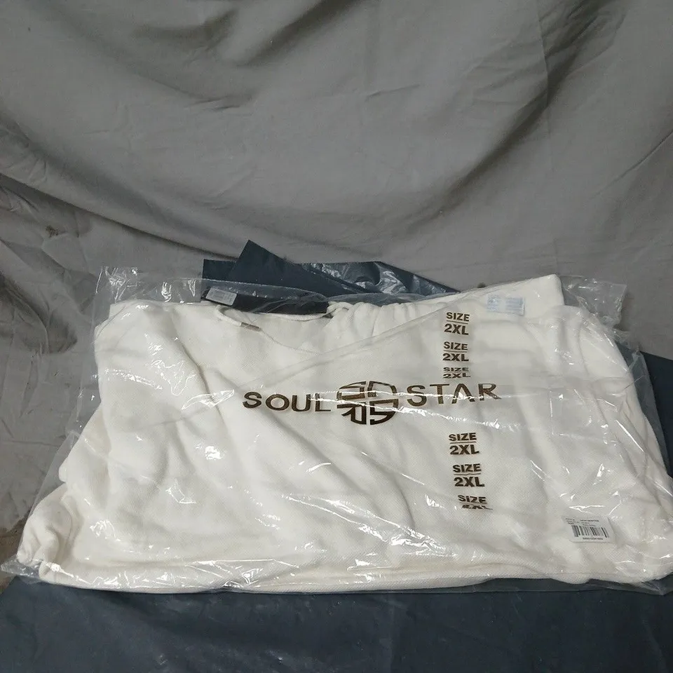 SOUL STAR XXL WHITE HOODIE BAGGED