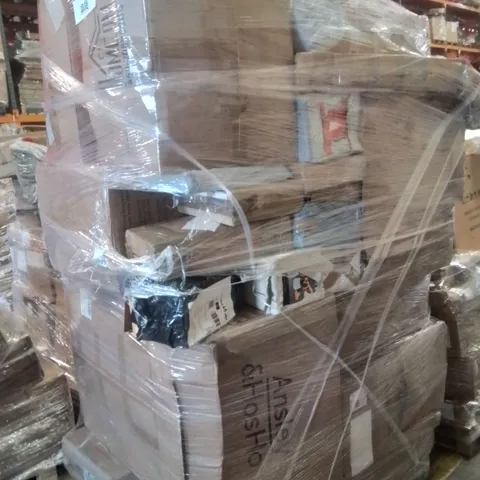 PALLET OF ASSORTED HOUSEHOLD GOODS AND PRODUCTS TO INCLUDE;SOFA,ELECTRIC SPRAY GUN,BOOTS
