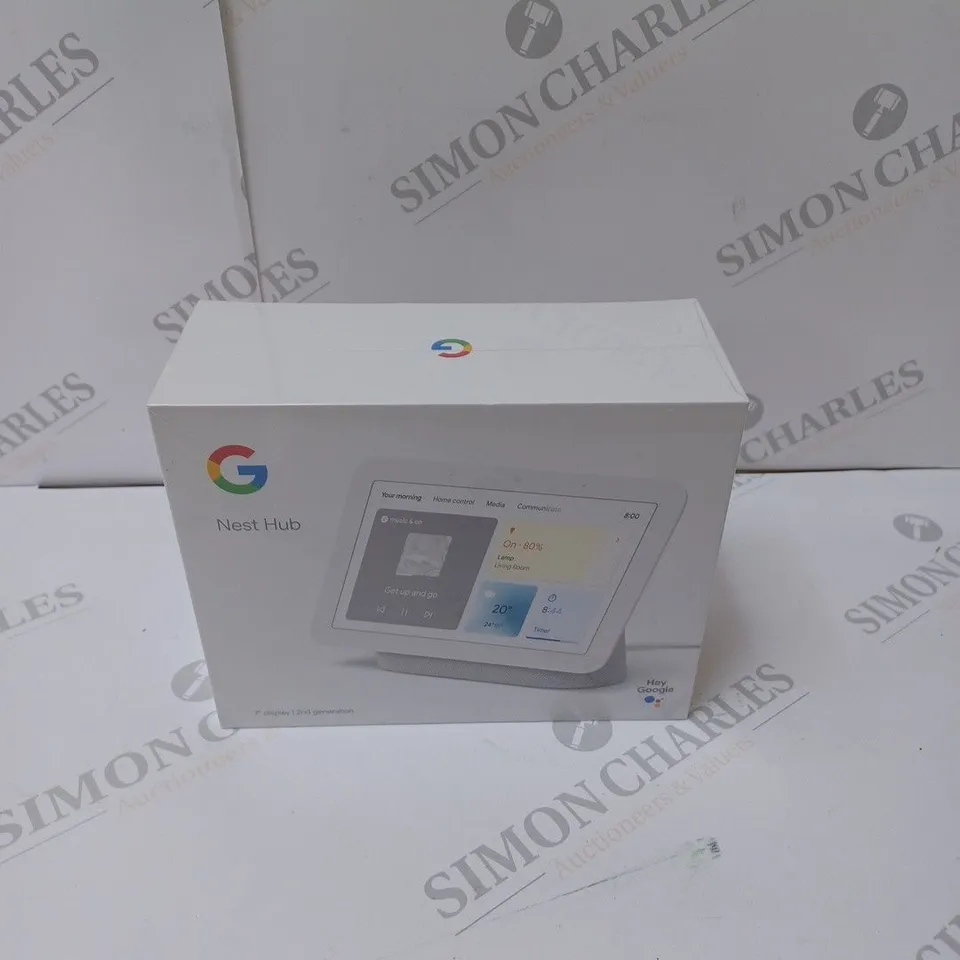 BRAND NEW BOXED GOOGLE NEST HUB 2ND GEN SMART SPEAKER WITH SCREEN - CHALK