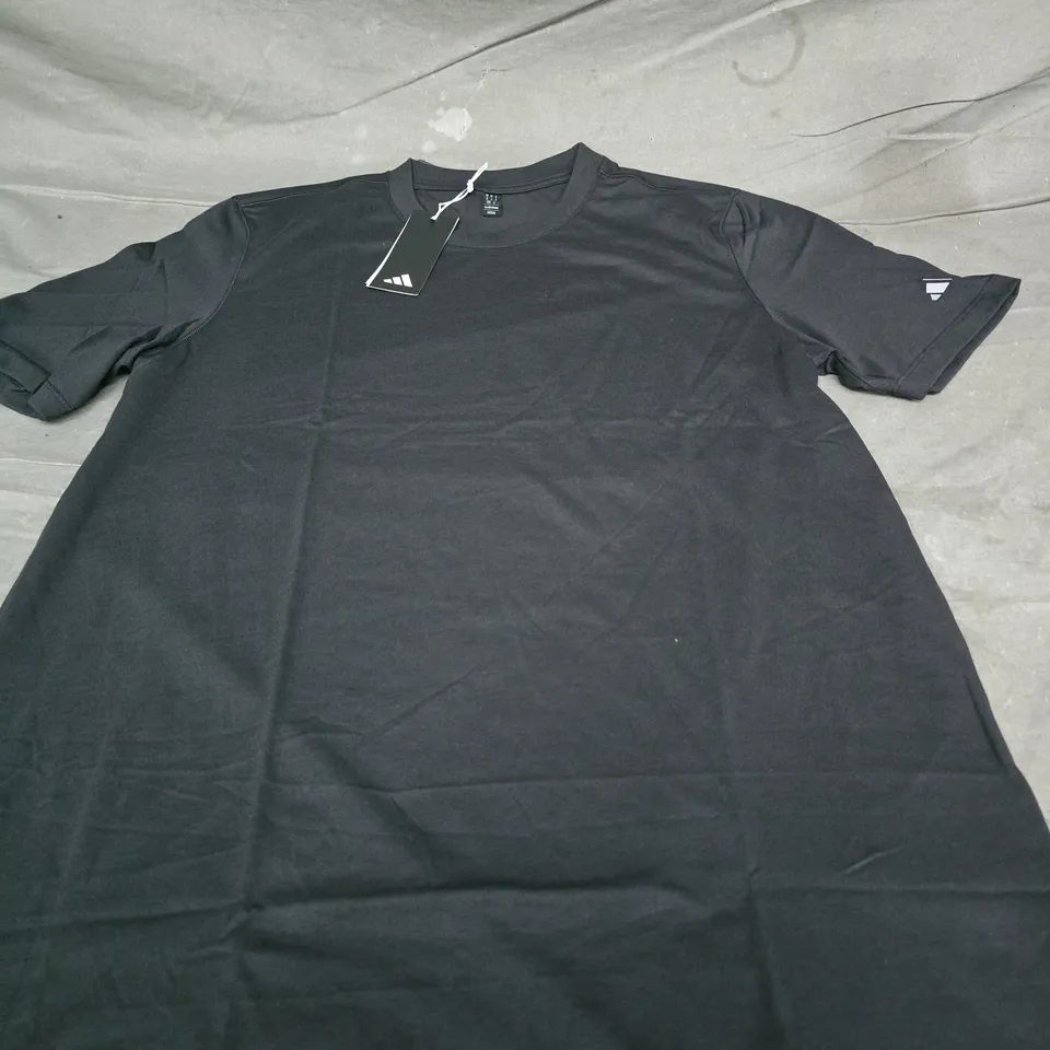 ADIDAS BLACK SHORT-SLEEVE T-SHIRT - SIZE M