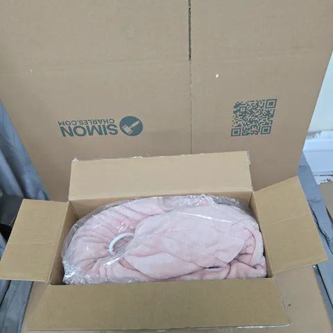 COZEE HOME FAMILY SIZED FAUX FUR & VELVETSOFT HEATED THROW 