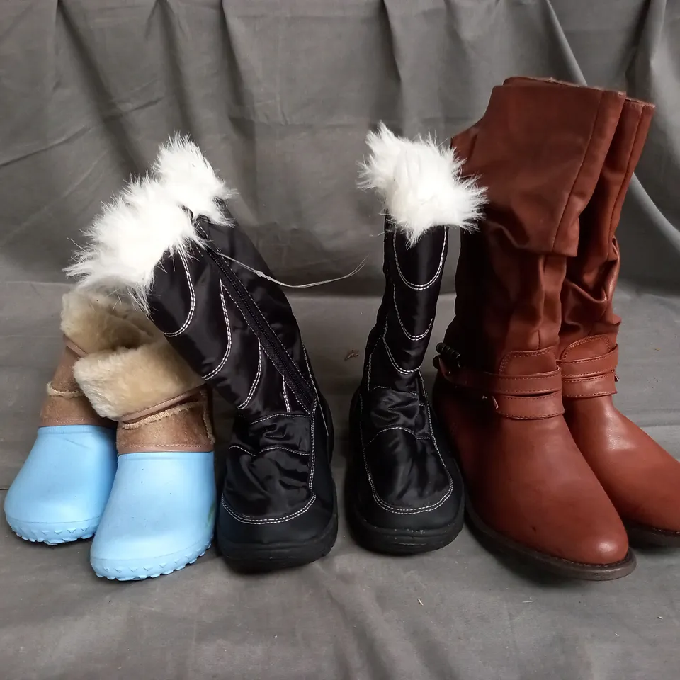 APPROXIMATELY 10 PAIRS OF ASSORTED KIDS SHOES IN VARIOUS STYLES AND SIZES 