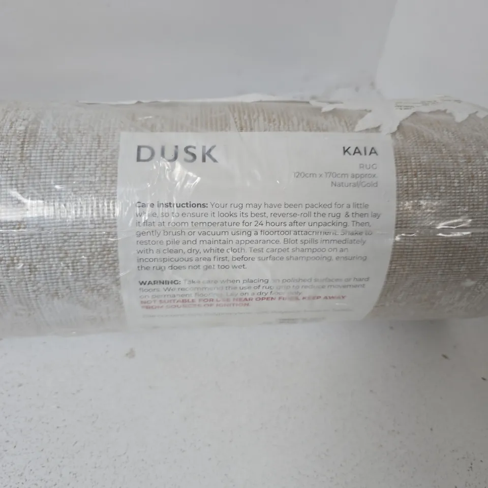 KAIA RUG – DUSK, NATURAL/GOLD, 120 X 170 CM