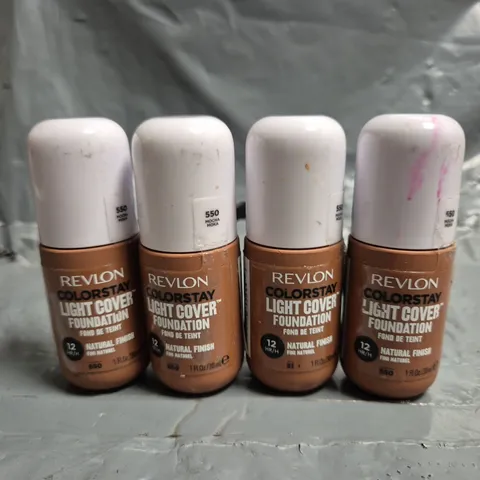 LOT OF APPROXIMATELY 55 REVLON COLOURSTAY LIGHT COVER 30ML FOUNDATIONS - 550 CARAMEL