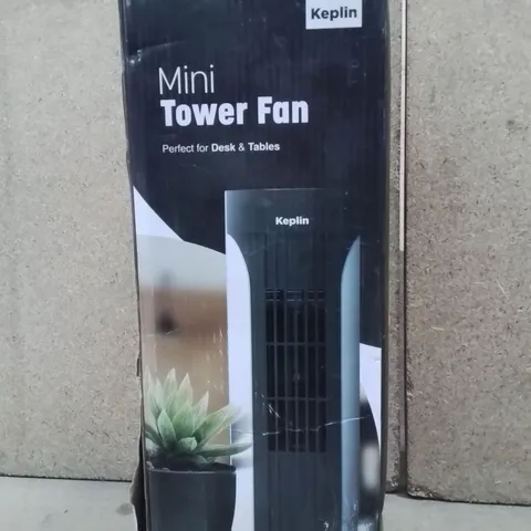 BOXED KEPLIN MINI TOWER FAN -WHITE-