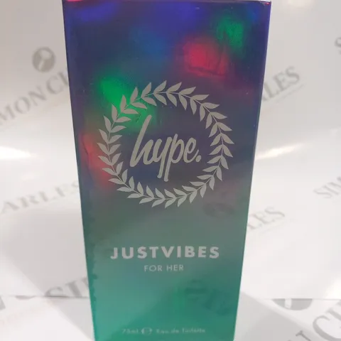 BOXED AND SEALED HYPE JUSTVIBES FOR HER EAU DE TOILETTE 75ML