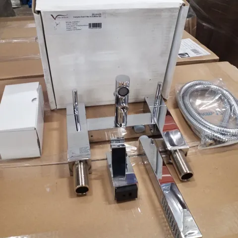 BRAND NEW BOXED VELDEAU HAMPTON BATH FILLER AND SHOWER MIXER- CHROME