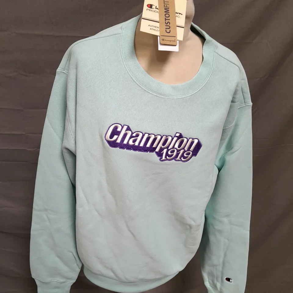 CHAMPION LIGHT BLUE SWEATSHIRT - MEDIUM