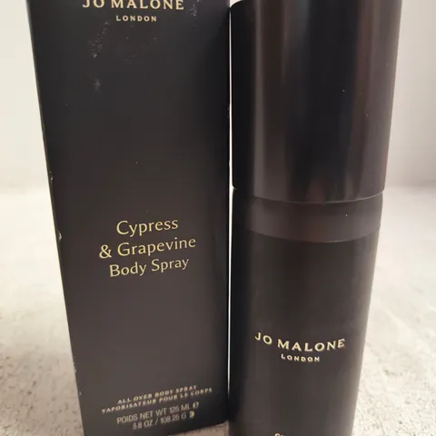 BOXED JO MALONE CYPRESS & GRAPEVINE ALL OVER BODY SPRAY 50ML