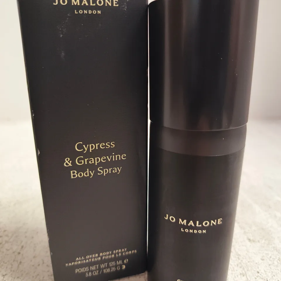 BOXED JO MALONE CYPRESS & GRAPEVINE ALL OVER BODY SPRAY 50ML