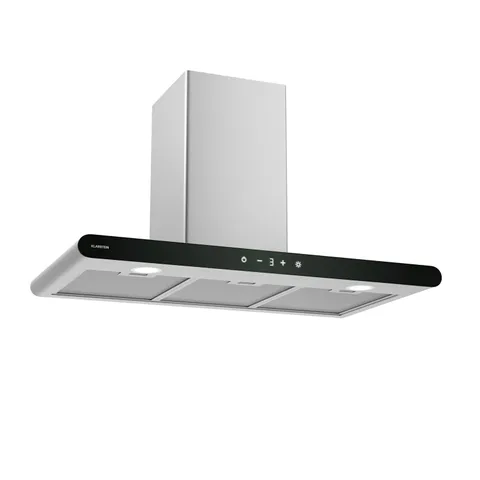BOXED KLARSTEIN CURVEVENT 90CM 533.1M³/H CHIMNEY COOKER HOOD​ SILVER
