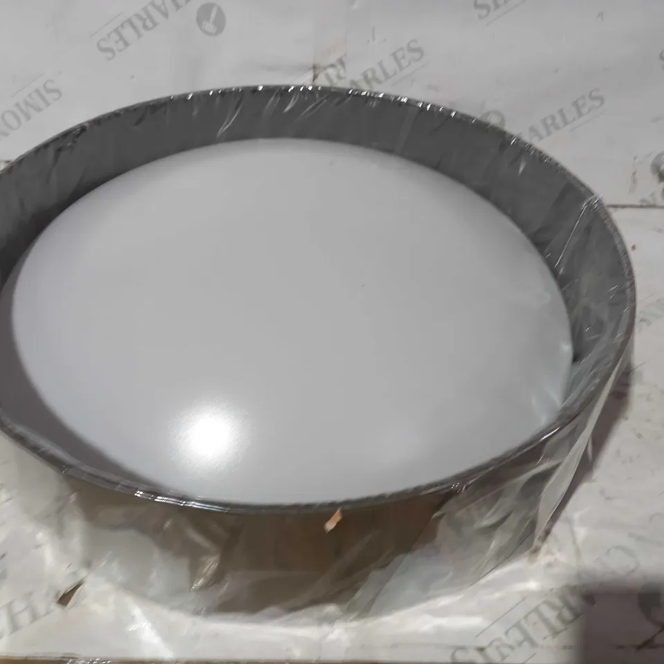 DAR LIGHTING GROUP 2LT FLUSH GREY FUAX SILK