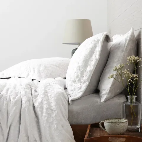 COZEE HOME SPOT EMBOSSED VELVETSOFT SIX PIECE DUVET SET