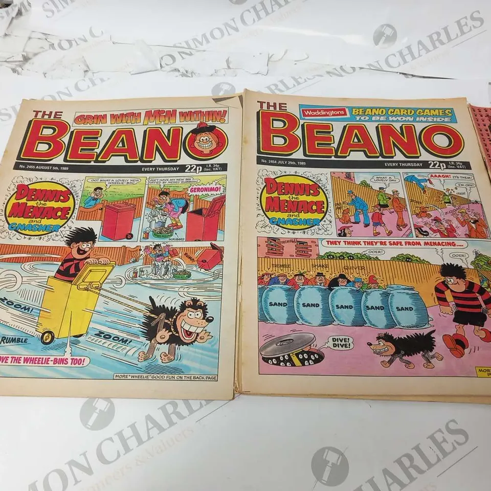 COLLECTION OF ASSORTED BEANO COMICS FROM 1989