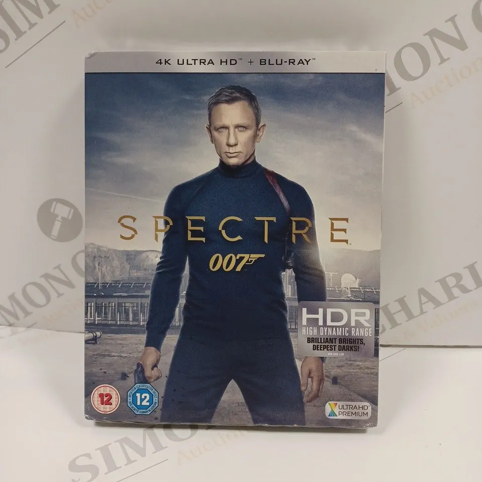 4K ULTRA HD BLU-RAY 007 SPECTRE DVD - HDR. 