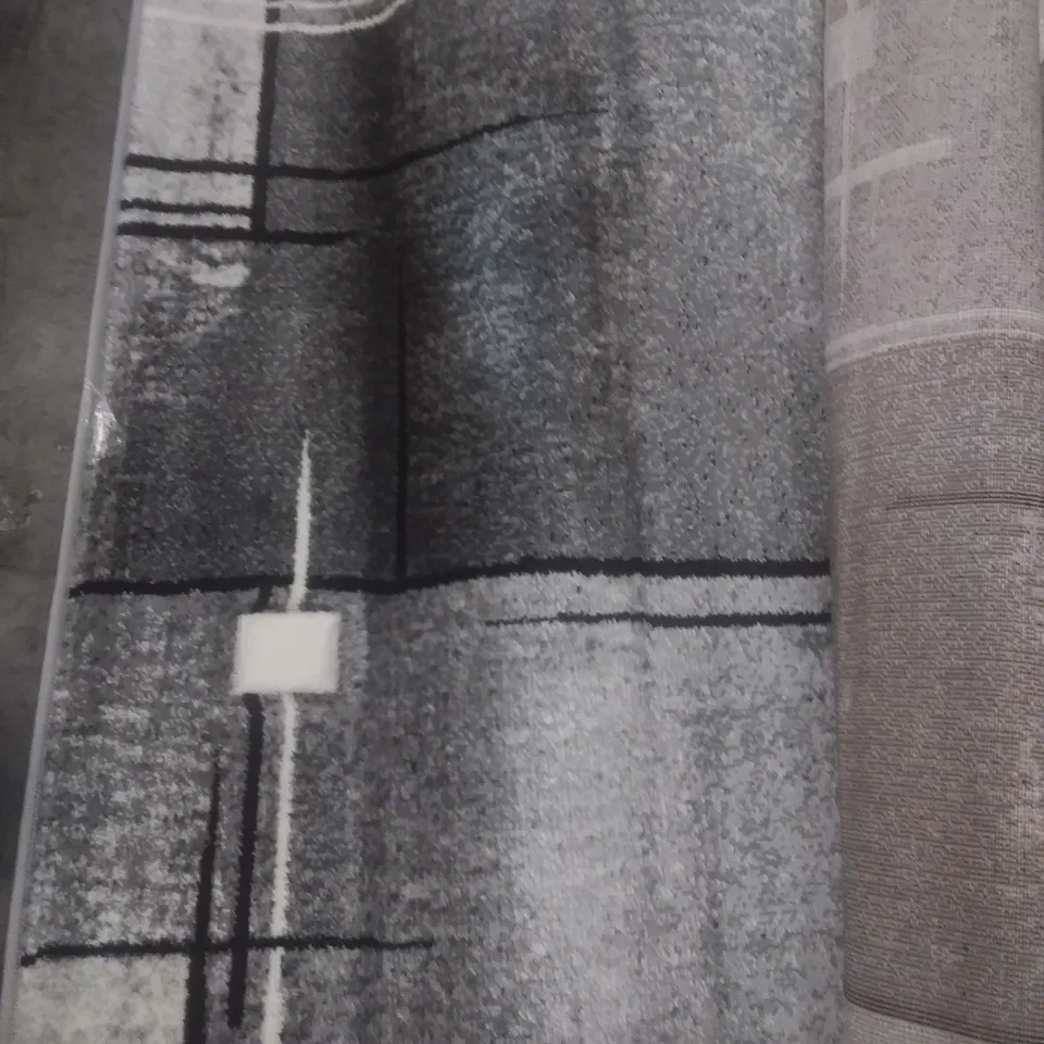 AVAH FLATWEAVE GREY RUG - 170 X 120CM