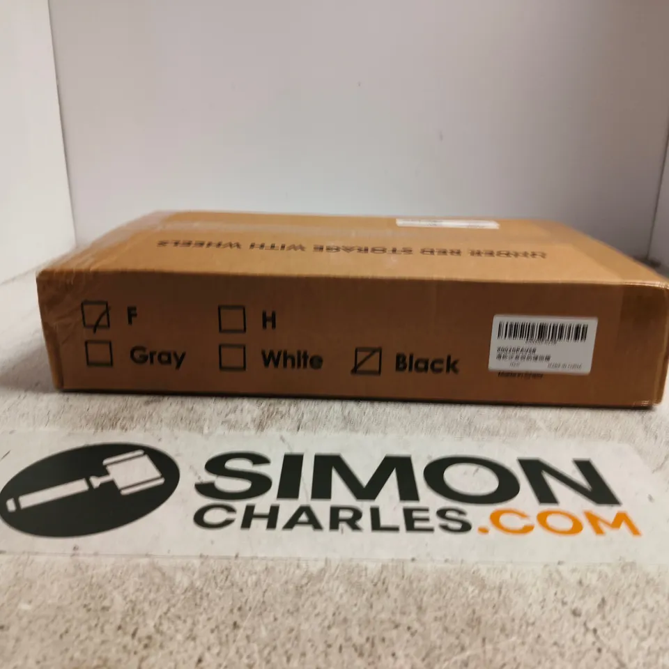 E-MANIS UNDER BED STORAGE WITH WHEELS BLACK BOXED