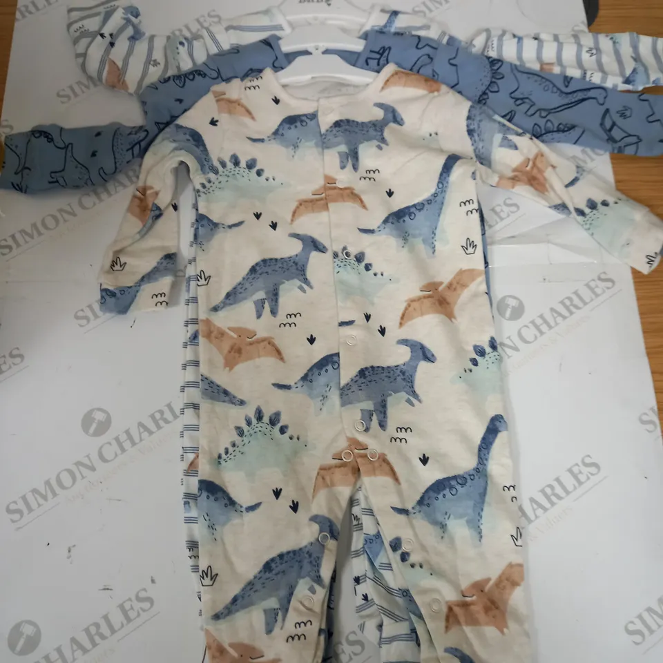 SET OF 3 BOYS BABYGROWS SIZE 6-9 MONTHS