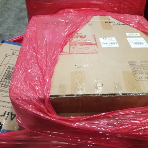 PALLET CONTAINING ASSORTED PRODUCTS INCLUDING AIR COOLER, LED MAKEUP MIRROR, ELECTRIC STANDING DESK & HOLLYWOOD MAKEUP MIRROR