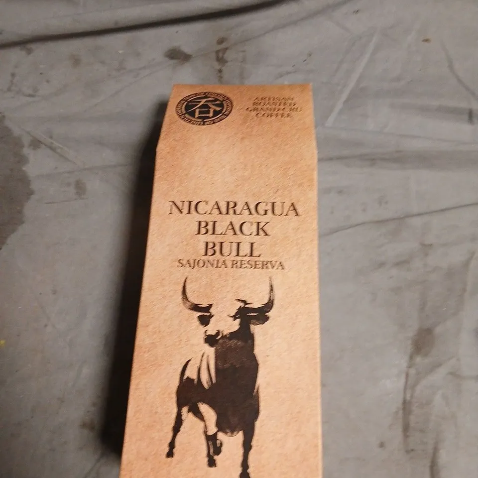 NICARAGUA BLACK BULL SAJONIA RESERVA GROUND COFFEE - 250G