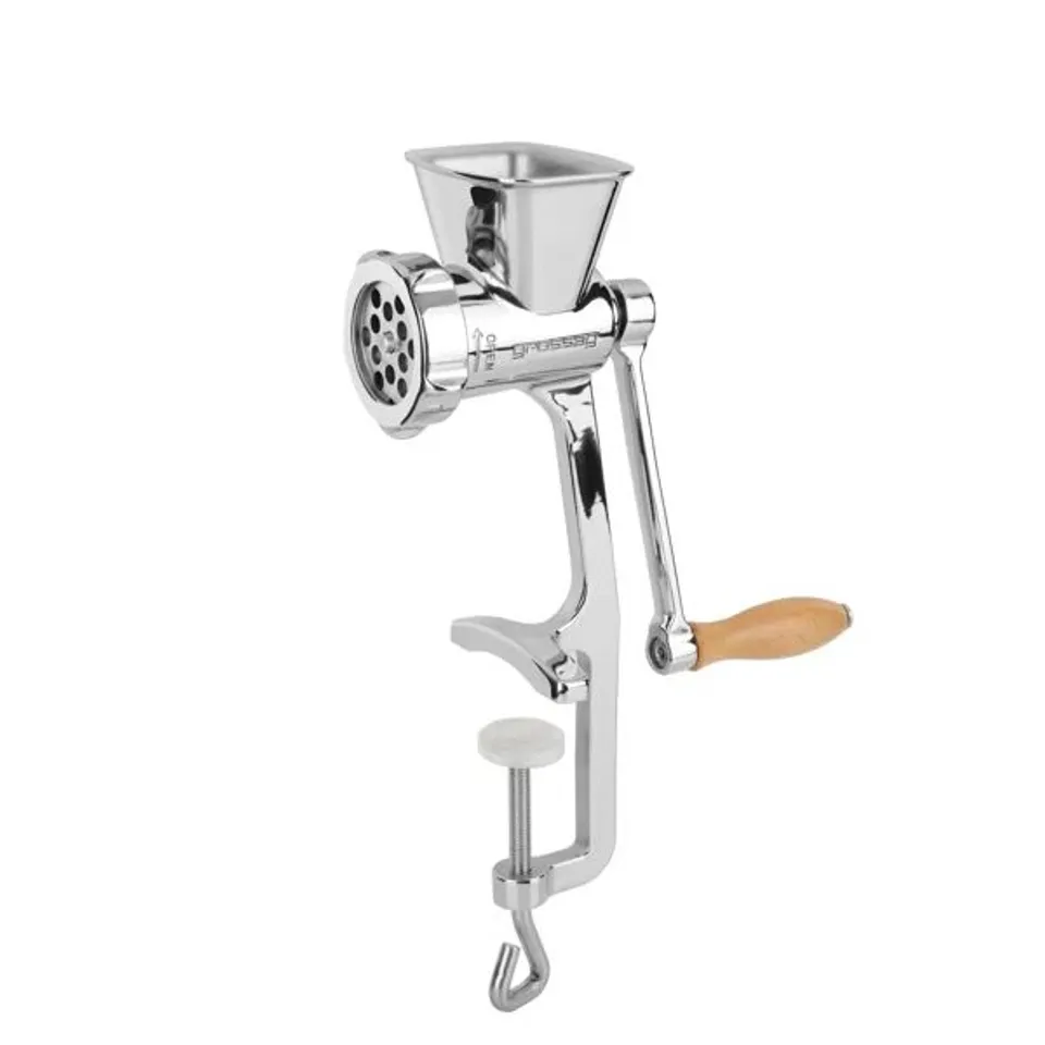 BOXED GROSSAG STAINLESS STEEL MEAT GRINDER (1 BOX)