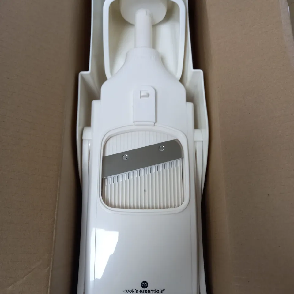 BOXED COOK'S ESSENTIALS VERTICAL MANDOLINE - WHITE