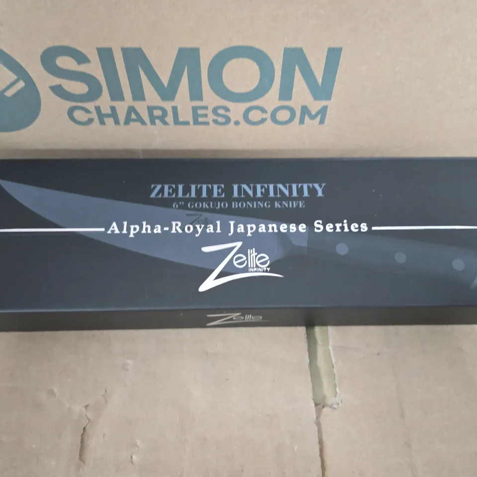 ZELITE INFINITY ALPHA-ROYAL JAPANESE SERIES 6IN GOKUJO BONING KNIFE (BOXED)