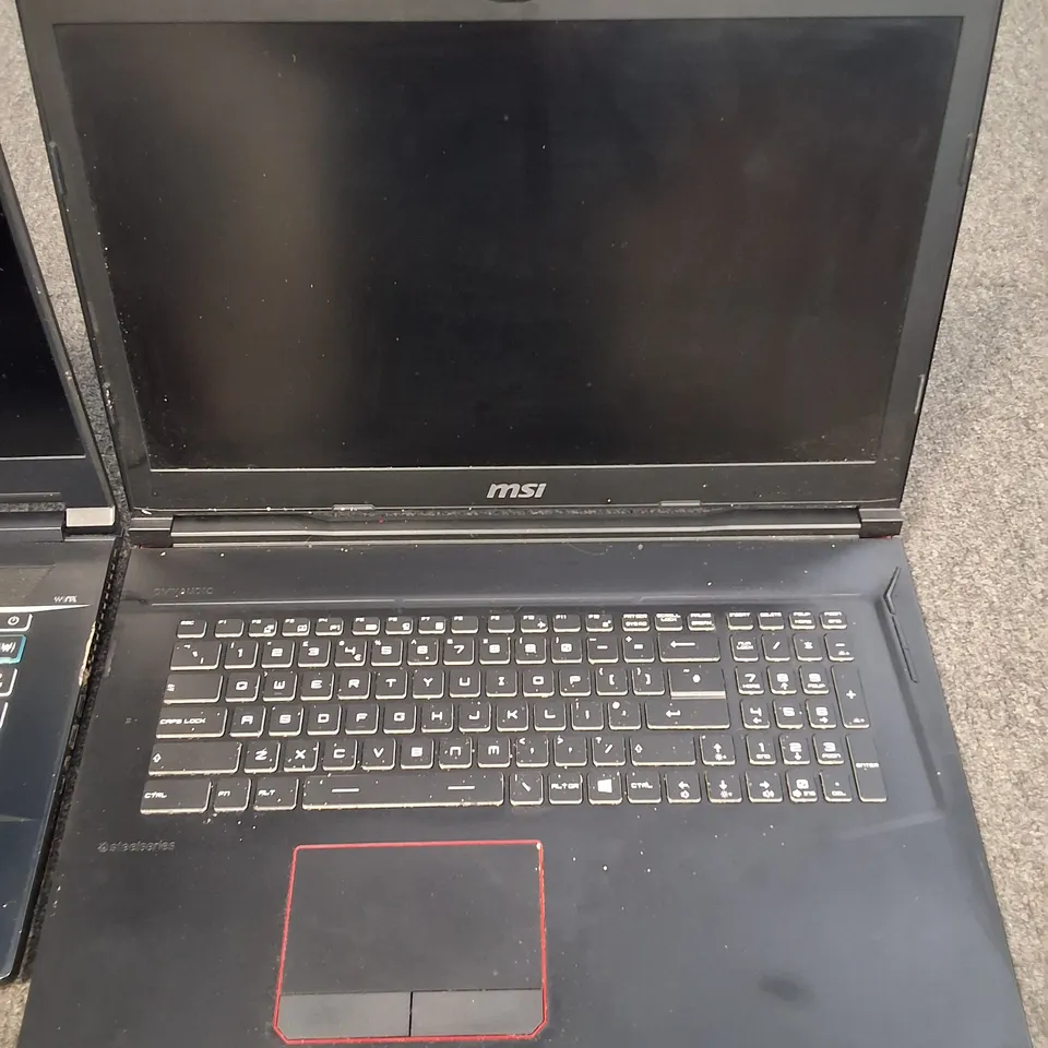 LOT OF 4 ASSORTED LAPTOPS TO INCLUDE ACER PREDATOR I-7, STEELSERIES I-7 AND MSI MS-17C1