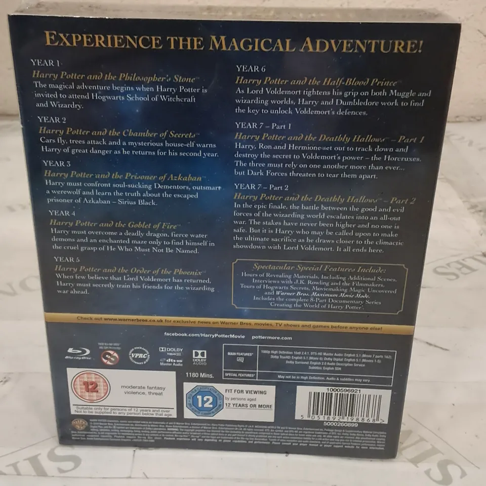 SEALED HARRY POTTER COMPLETE 8-FILM COLLECTION