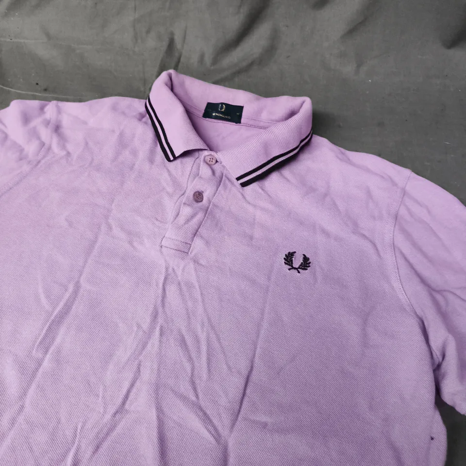 FRED PERRY POLO SHIRT – LAVENDER - SIZE UNSPECIFIED
