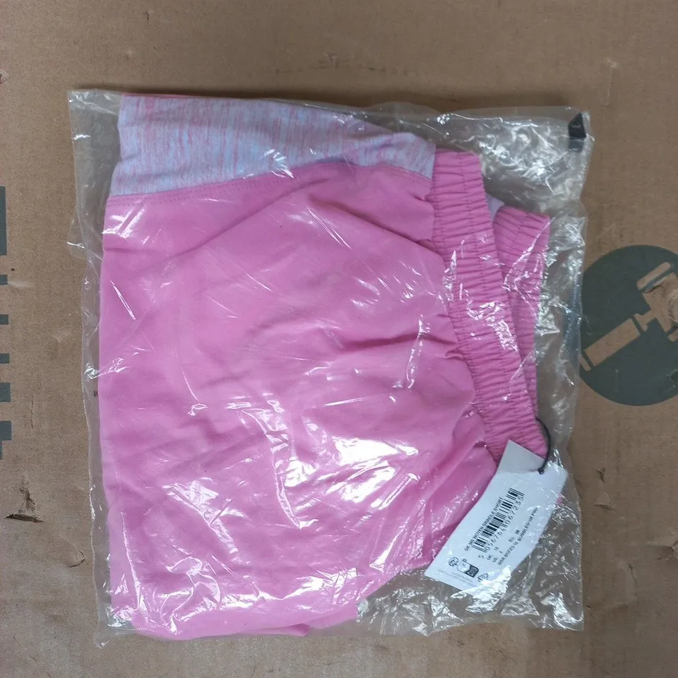 BAGGED GYM KING 365 WOVEN GRINDLE SHORTS IN PINK SIZE UK 10