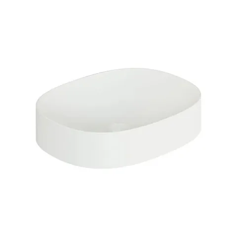 BOXED VADO CAME MINERAL CAST 480MM OVAL BASIN - ARCTIC WHITE