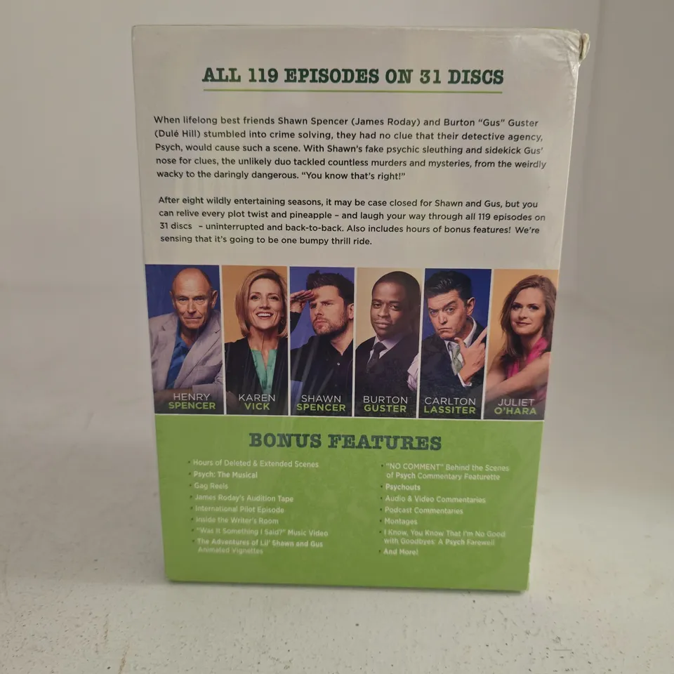 PYSCH THE COMPLETE SERIES BOX SET DVD
