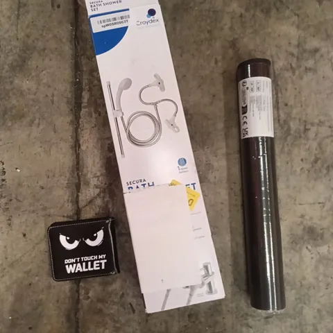PALLET OF ASSORTED ITEMS INCLUDING - SHOWER SET, COFFEE MAT, WALLET