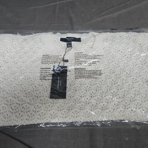VERO MODA PULLOVER IN WHITE SIZE UK 18-20