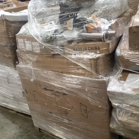 PALLET CONTAINING ASSORTED PRODUCTS INCLUDING STOVE, DRYING RACK & STEEL BOLLARDS