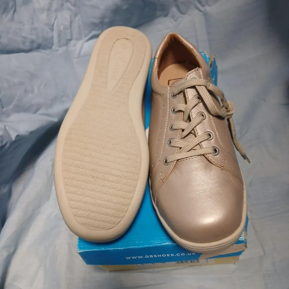 DB SHOES SINEAD SOFT GOLD LEATHER WOMEN'S SHOES – UK 6