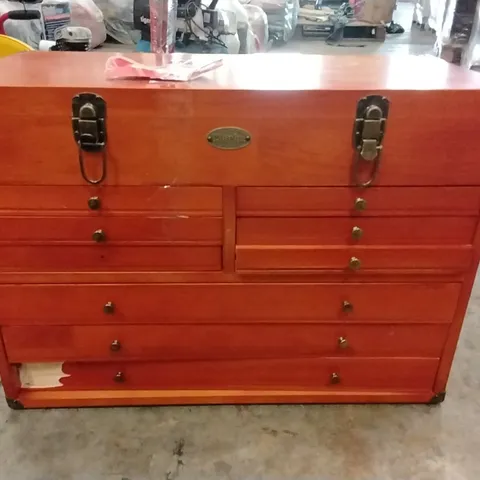 CLARKE CMW-9B 9 DRAWER WOODEN MACHINIST TOOL CHEST