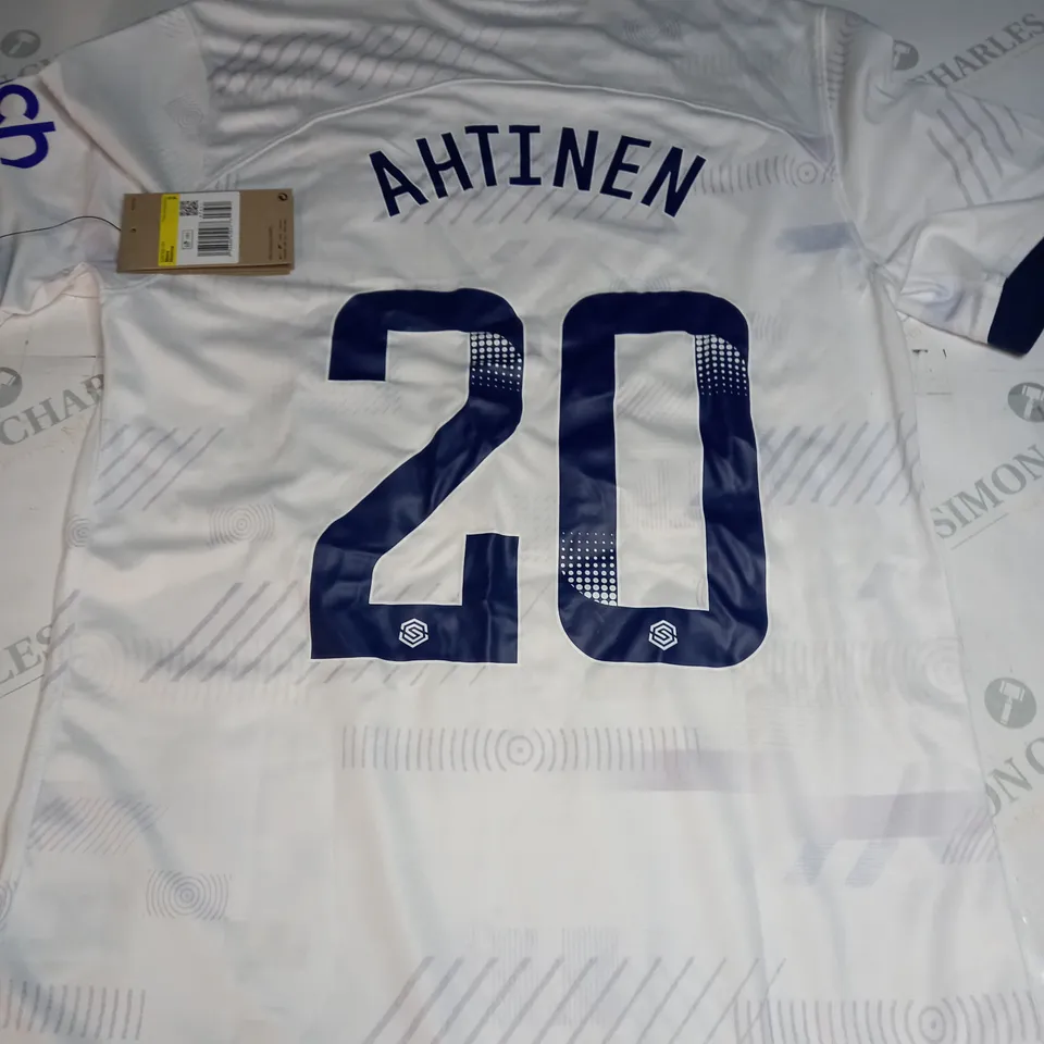 TOTTENHAM HOTSPUR HOME SHIRT WSL WITH AHTINEN 20 SIZE S