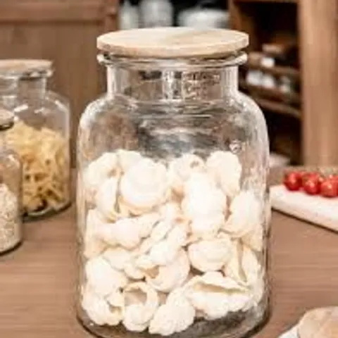 BOXED HAWLING STORAGE JAR LARGE GLASS