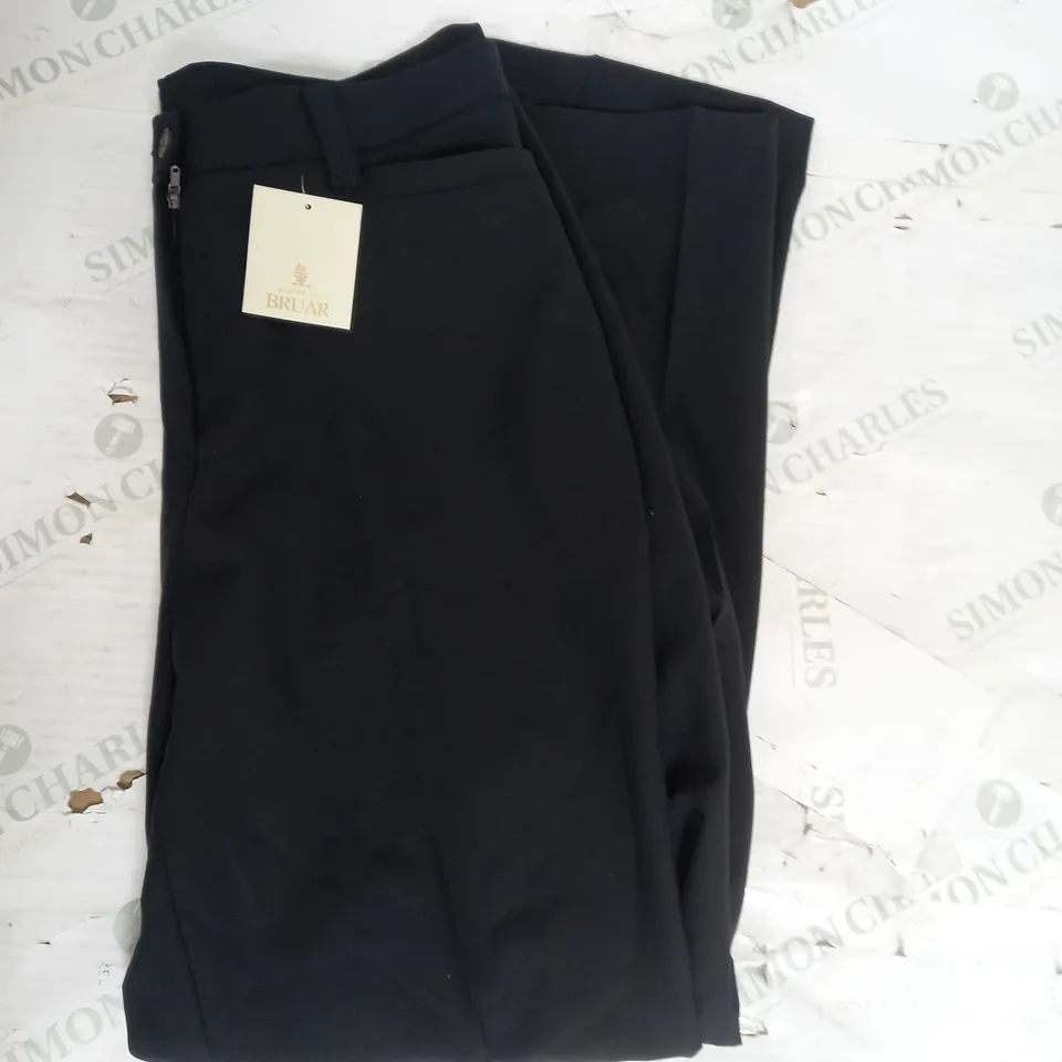 HOUSE OF BRUAR CLASSIC SLACK TROUSERS IN BLACK SIZE 14R