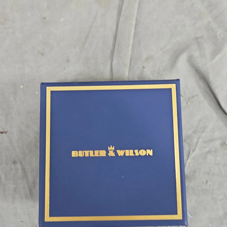 BUTLER & WILSON GOLD-TONE CRYSTAL HOOP EARRINGS